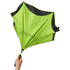 Inversiovärjätty 23" Yoon- suora sateenvarjo, musta, kalkinvihreä lisäkuva 3